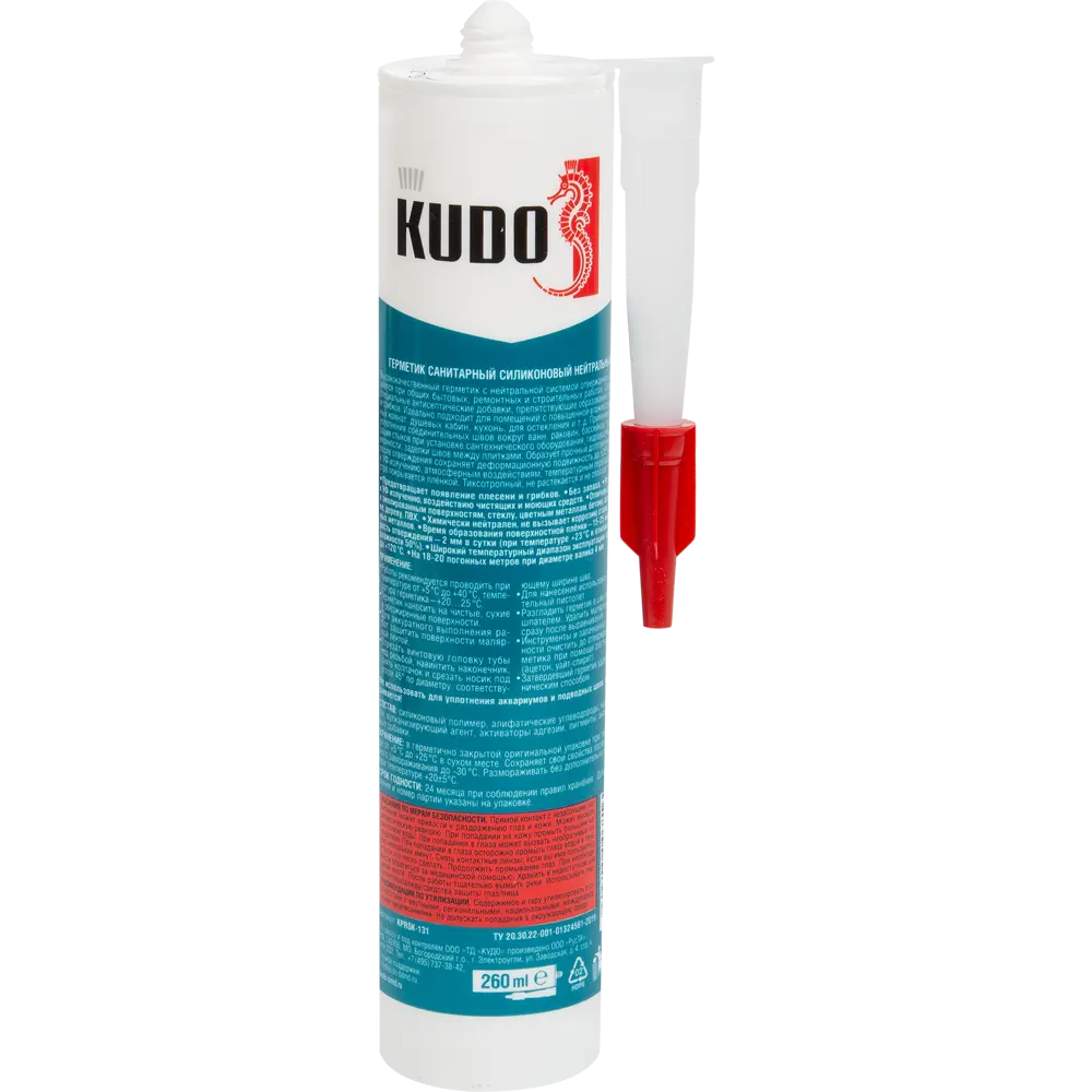 Силиконовый герметик KUDO Neutral для сантехники и влажных помещений 84579988 STLM-0052287 - Вид №1