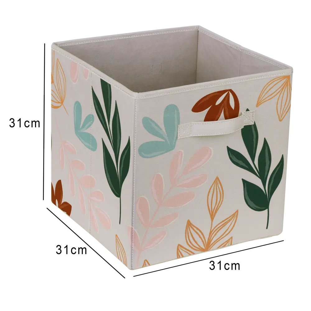 Короб-органайзер Листья 31x31x31 см полиэстер цвет разноцветный 89388002 STLM-2084799 Santreyd Kub - Вид №4