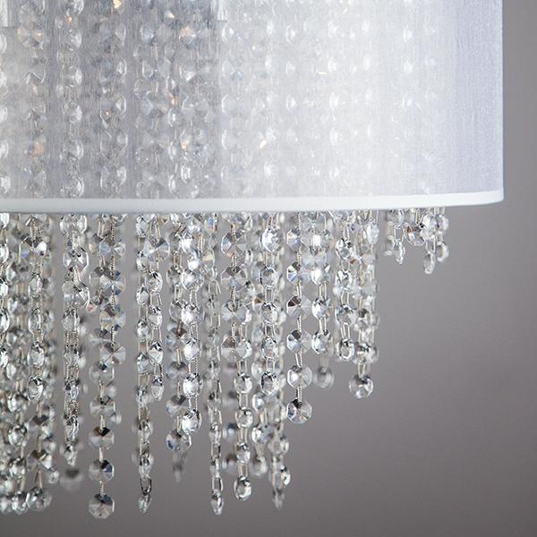 Подвесная люстра Eurosvet Grace 10070/5 хром/белый Strotskis EUROSVET GRACE 186773 Белый - Вид №1