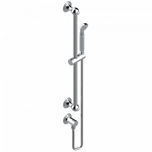 A8S-58 Душ ручной стильный встраиваемый в стену, 60 cм штанга, шланг, крючок и патрубок для душа Thg-paris Vogue с лазуритом Хром