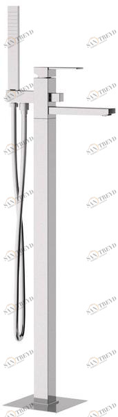 Remer Rubinetterie Смеситель для ванны напольный с ручным душем Qubika Q08