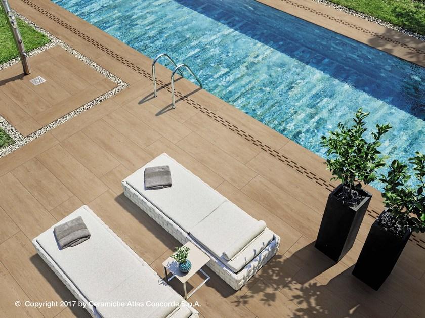 Atlas Concorde Наружный пол из керамогранита с имитацией дерева Nid sun-id-1418546 - Вид №1