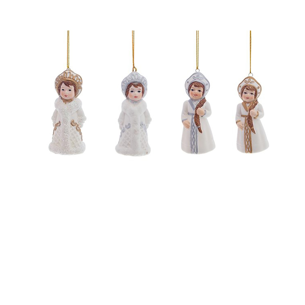 237585 Украшение новогоднее “Снегурочка” 3.5 х 3.5 х 8.5 см вассортименте Santreyd 