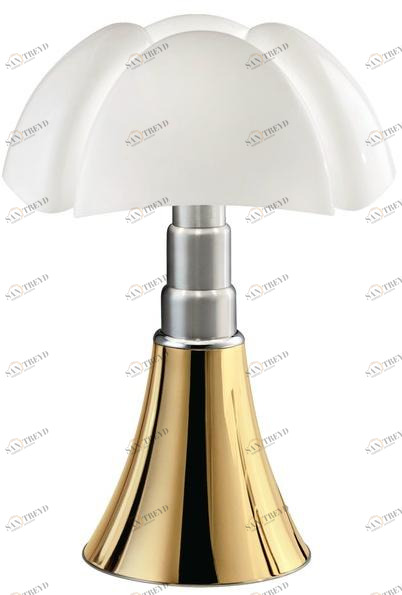 Martinelli Luce Настольная лампа из стали и абажур из метакрилата Pipistrello 620/dim/l/1/oro