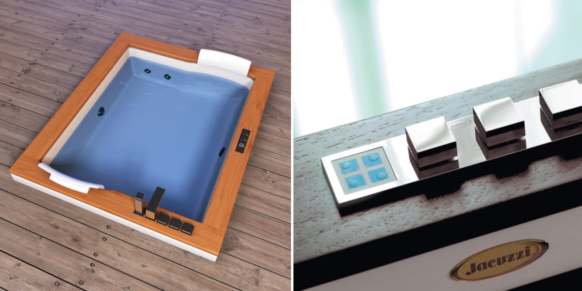 Ванна встроенная с гидромассажем "BASE" Aura Plus 9H43-502 Jacuzzi 9H43502 - Вид №1