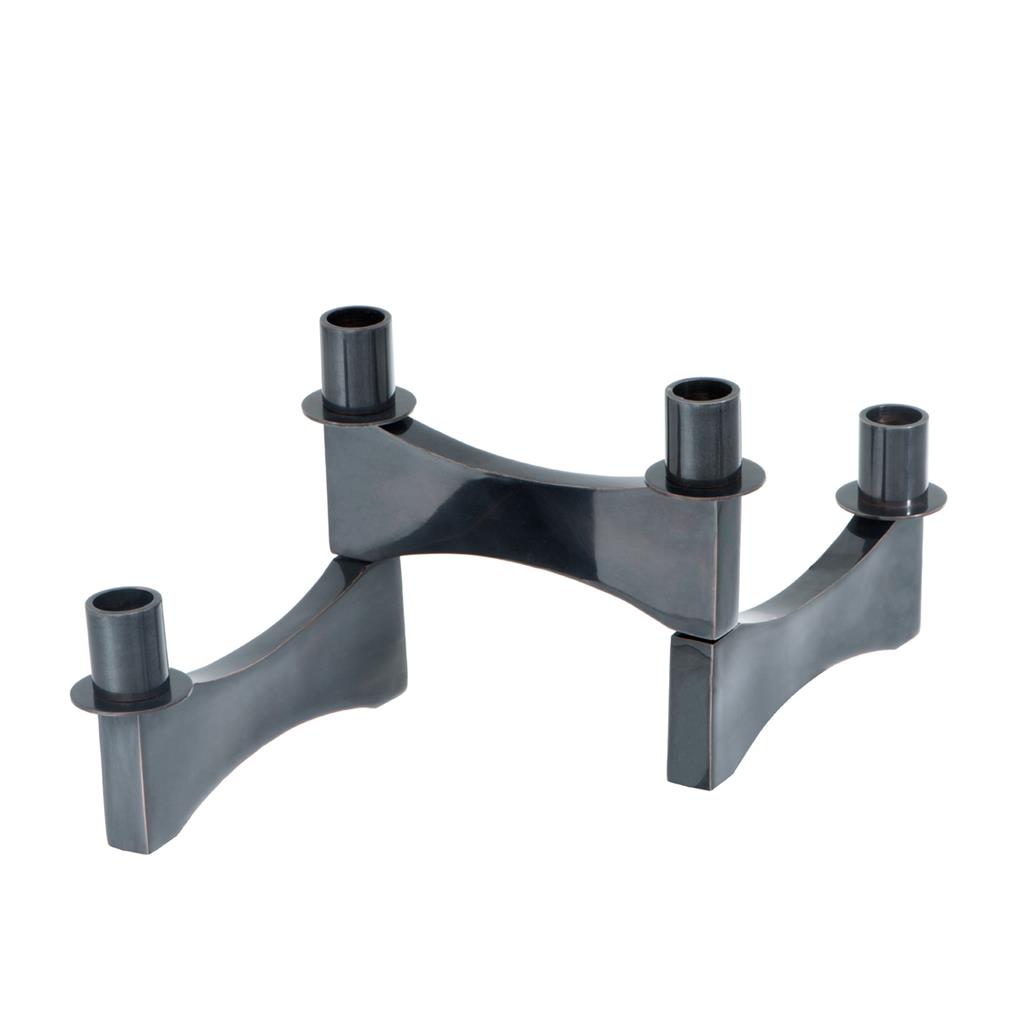 Подсвечник металлический черный Thalasso EICHHOLTZ  00-3879467 Черный  - Вид №1