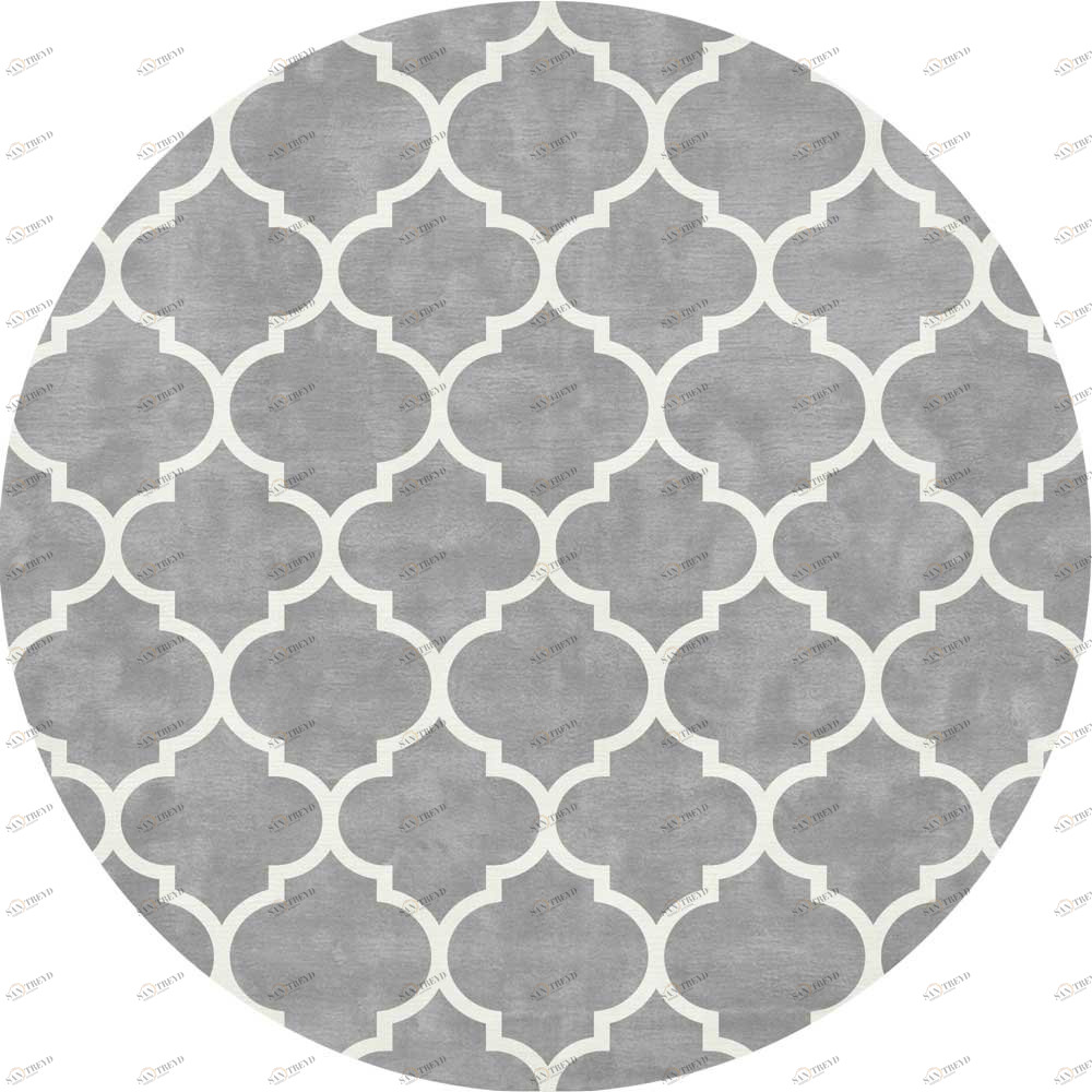 Ковер Trelli Круглый 150x150 серый RUGBERRY ДИЗАЙНЕРСКИЕ, TRELLI 326220 Серый 