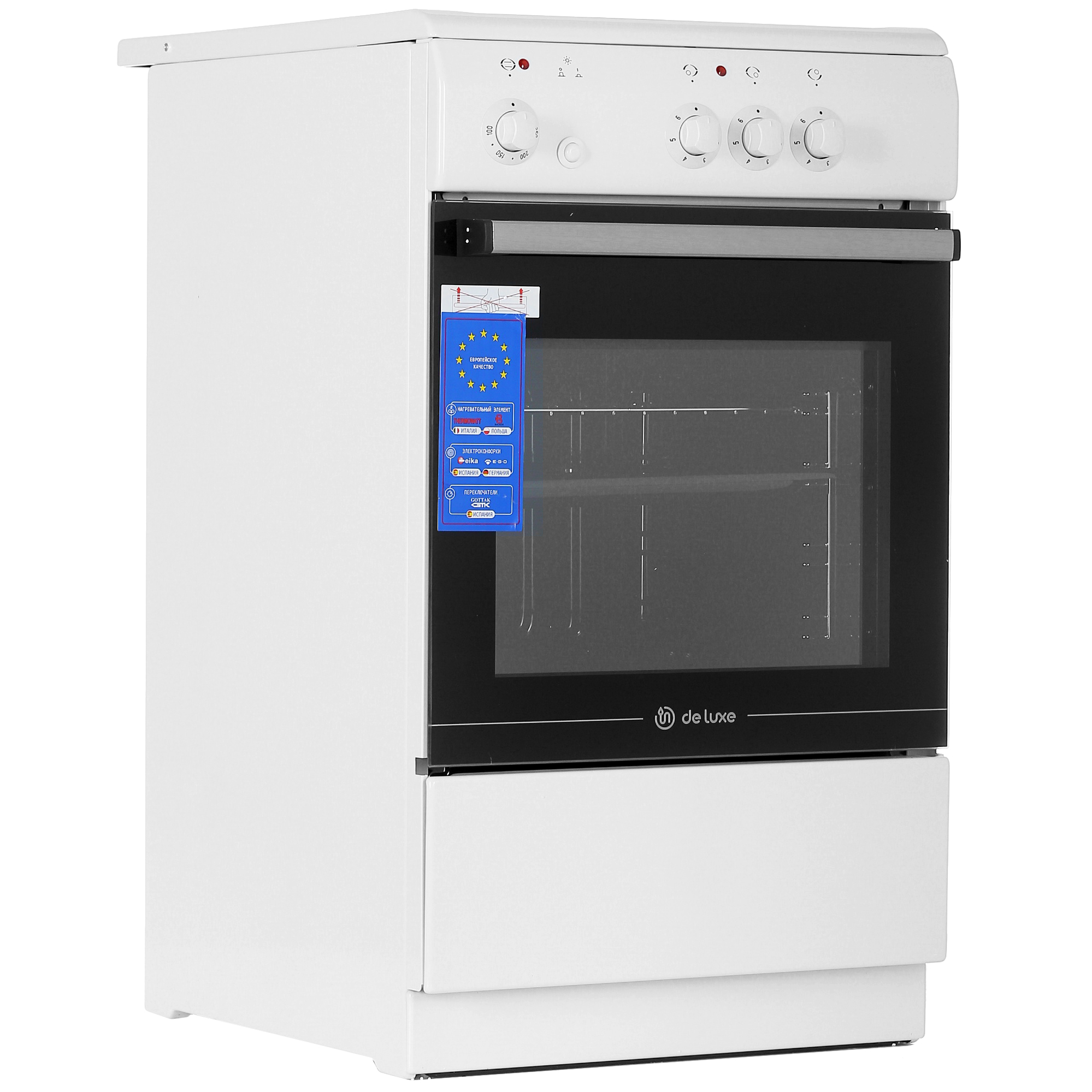 4817518 Электрическая плита De Luxe 506003.03эс-030 белый STDN-0053094 - Вид №1