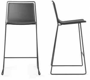 ONDARRETA Стул из высокой стали с сиденьем, обтянутым тканью Alo