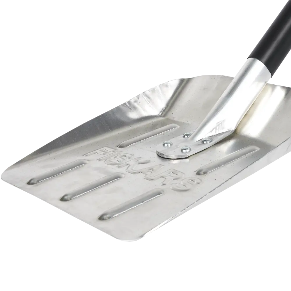 Лопата автомобильная для уборки снега Fiskars 25x71 см алюминий с черенком STLM-2190725 - Вид №1