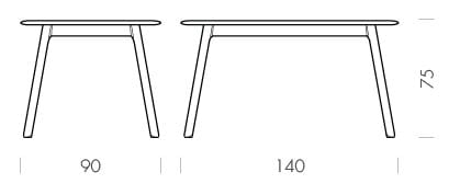 Прямоугольный дубовый стол Gazzda TESKA ARCH-00143149 - Вид №33