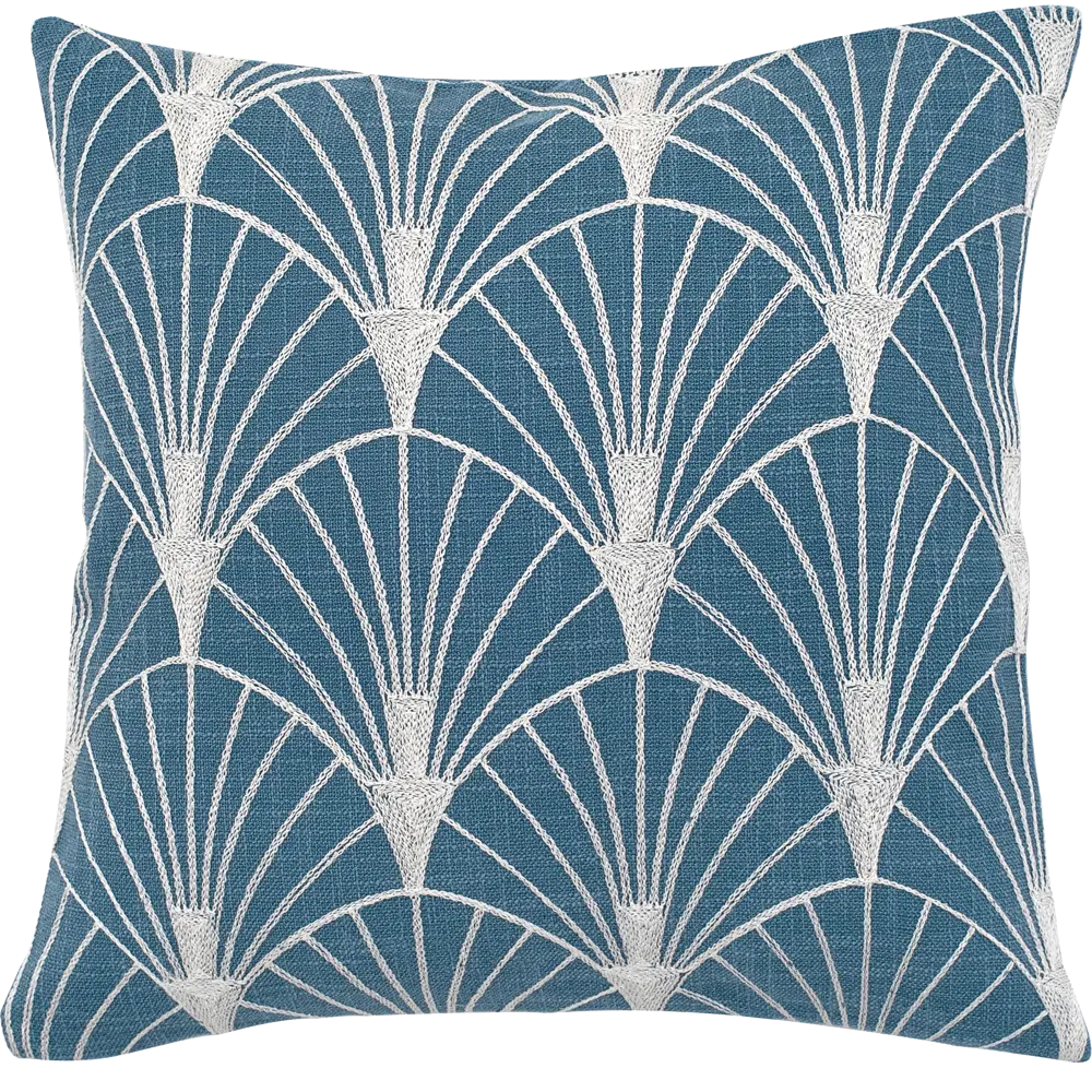 Подушка Great Gatsby Веера 40х40 см цвет синий 83025098 STLM-2154816 WESS 