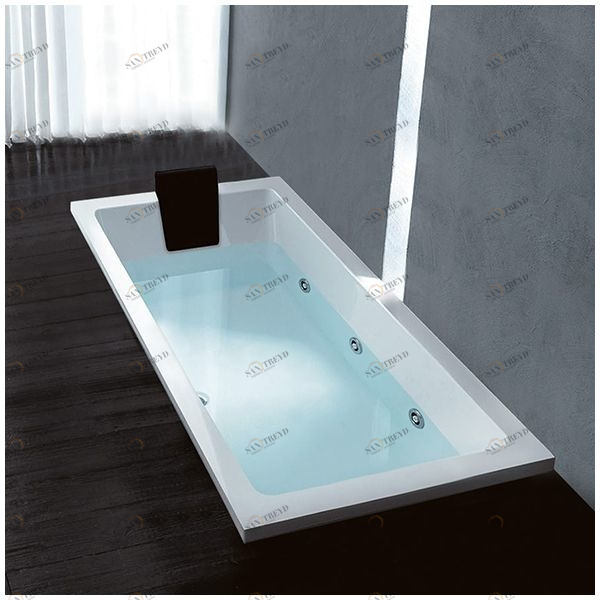 Ванна Gruppo treesse Quadra 170 V0727-SX белая с гидромассажем прямоугольная встроенная левая V0727SX