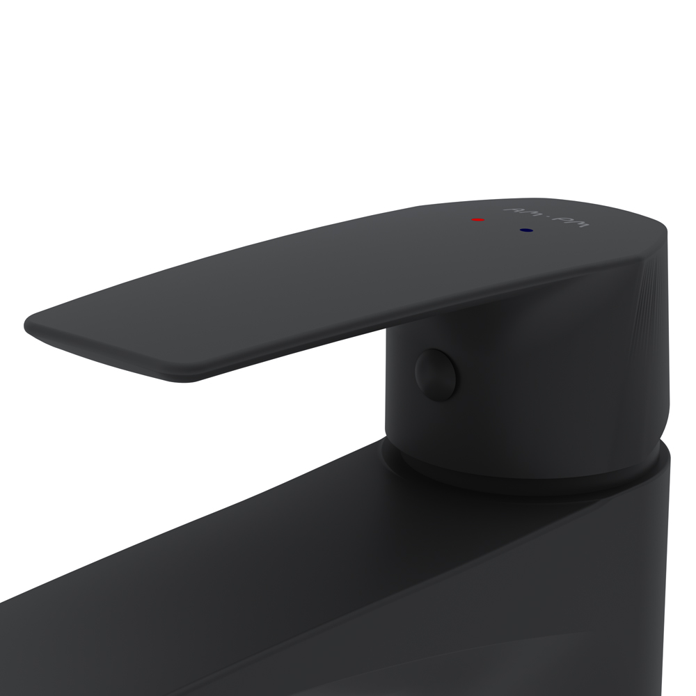 F90A02122 смеситель для умывальника излива 99 мм черный шт. AM.PM Gem - Вид №10