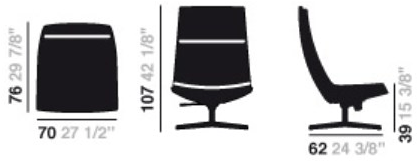 arper Мягкие 4 спицы Catifa 70 3300 - Вид №5