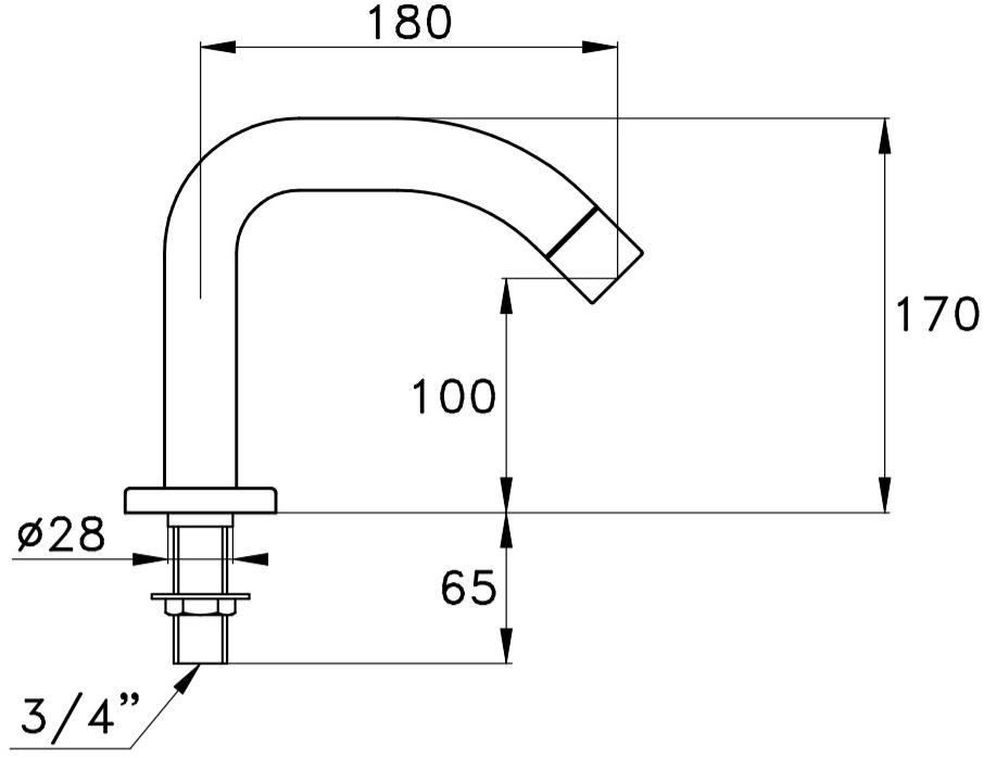 RUBINETTERIE STELLA Излив для ванны на террасе Bamboo sun-id-1473071 - Вид №1