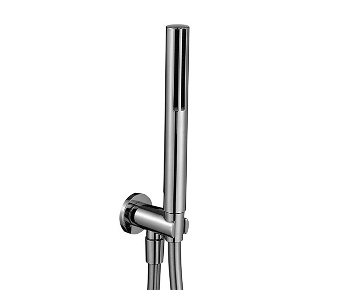 8051  Душевой наборручная лейка SUN шланговое подсоединение с держателем для ручной лейки круглая розетка гибкий шланг 150 см ПВХ впуск 1/2'' Fantini Rubinetti ДУШЕВЫЕ СТОЙКИ 