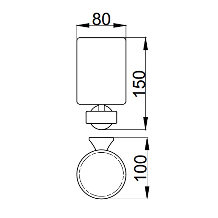 OA500301010 Стакан для зубных щеток Webert Opera - Вид №1