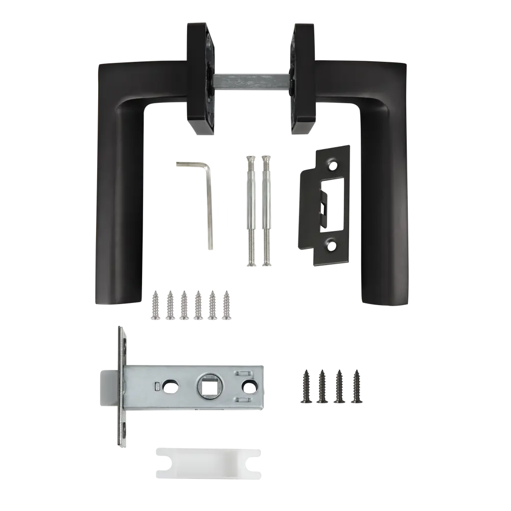 Дверные ручки Edson P14Q1 графит — стильная фиксация для межкомнатных дверей 85166709 STLM-0059299 - Вид №1