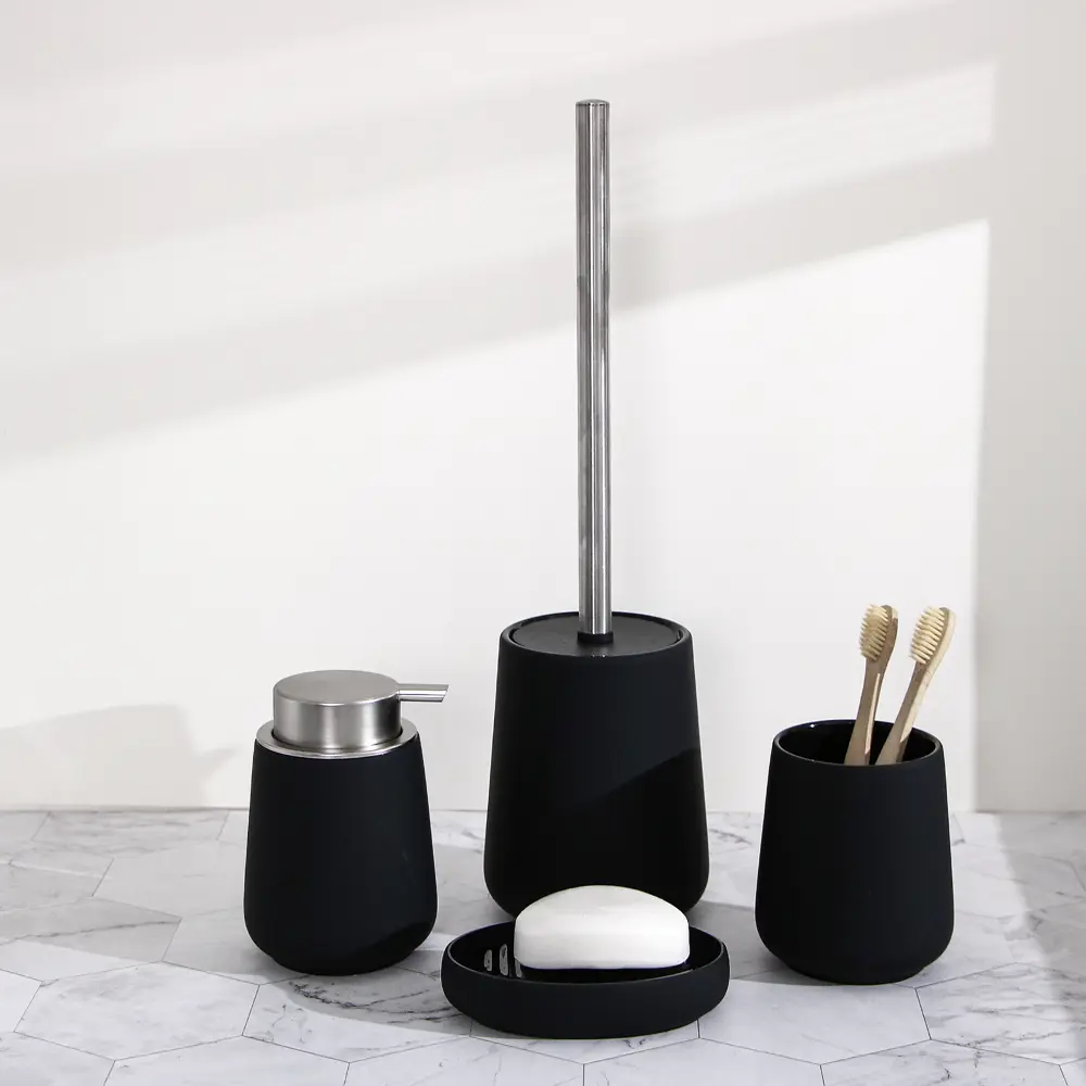 89380303 Ёршик для унитаза Iddis Rich Black LMRBC00i47 керамика цвет черный STLM-1570745 - Вид №1