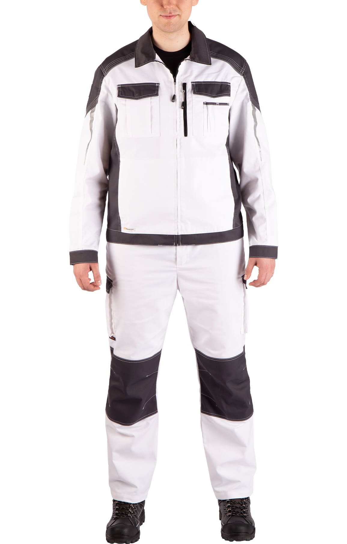 4974827 Костюм  NEW белый графит STATUS  Летняя спецодежда  размер 52-54/170-176  - Вид №15