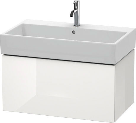 LC617709090 L-Cube Тумбочка подвесная Фланелево-серый шелковисто-матовый лак Duravit - Вид №2
