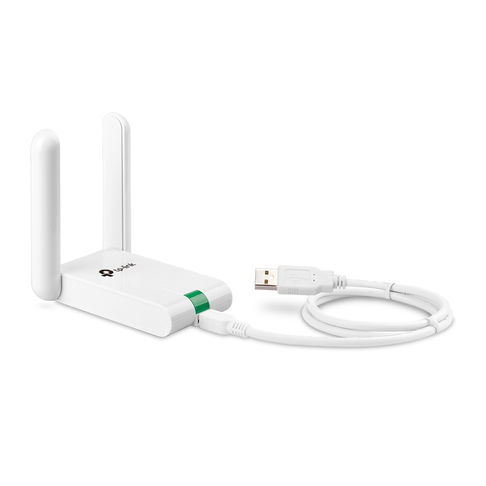 TL-WN822N 300mbps high gain wireless n usb adapter, atheros, 2t2r, 2.4ghz, elegant desktop housing, usb extension cable, 2 fixed antennas TP-Link Santreyd  - Вид №1