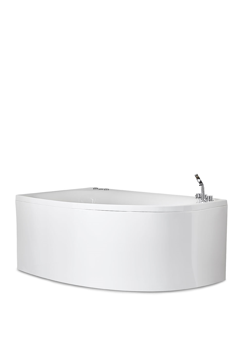 127 Массажные Ванны Sand 160 Gold Right + Смеситель Noro  Белый 