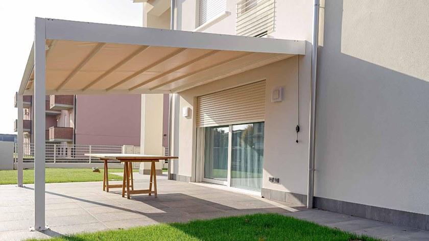 L'Officina by Adami Пергола с несъемным навесом с каналом для сбора воды sun-id-1483790 - Вид №12