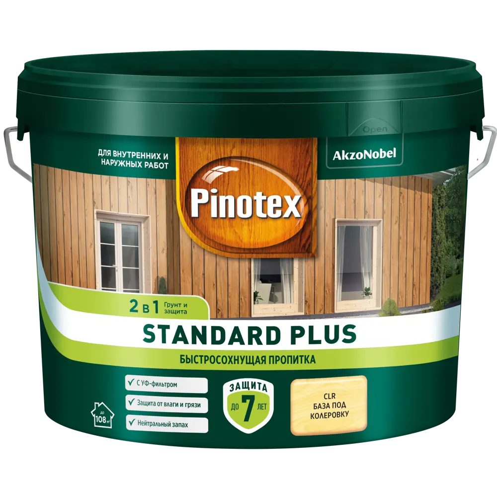 PINOTEX Standard Plus - антисептик для дерева с УФ-защитой и воском 86543986 STLM-0069882 - Вид №1