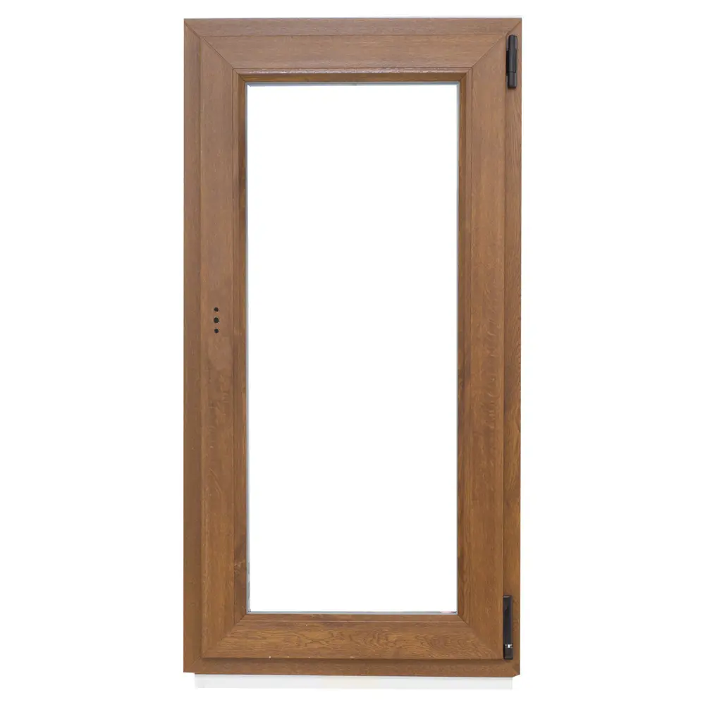Окно пластиковое ПВХ Deceuninck одностворчатое 1200x600 мм (ВxШ) правое однокамерный стеклопакет золотистый дуб STLM-2211682 - Вид №1