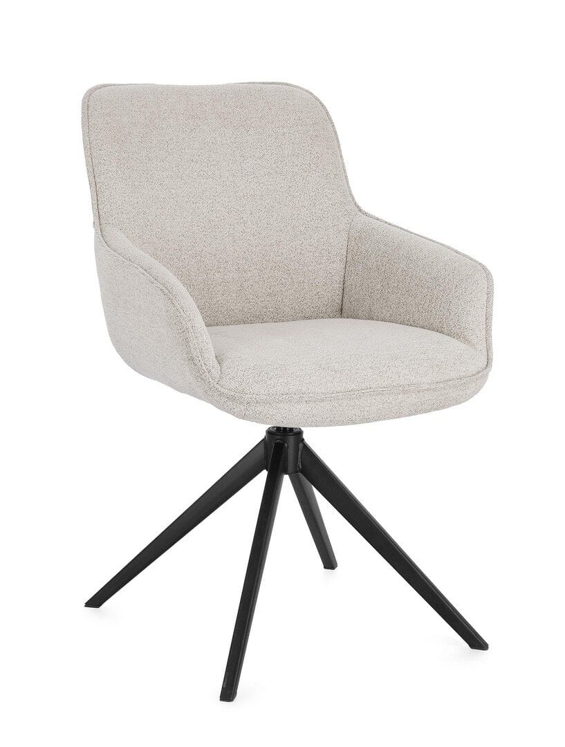 Тканевый поворотный стул с подлокотниками BIZZOTTO MATILDA ARCH-00004063 - Вид №5