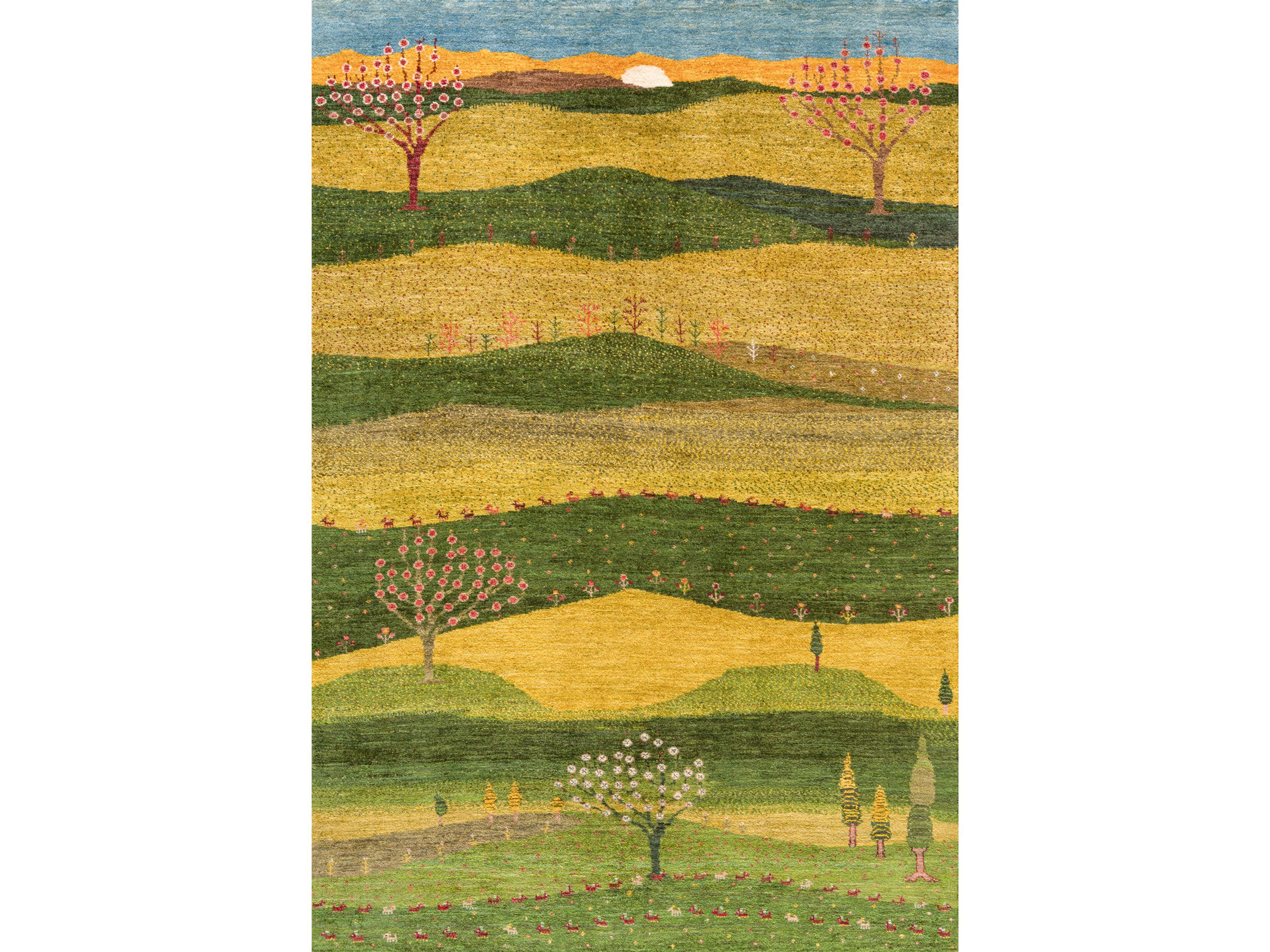 Прямоугольный шерстяной ковер Zollanvari Gabbehs Landscapes ARCH-00004761 - Вид №1