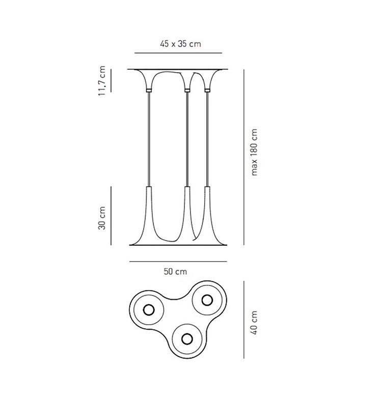 Axo Light NAFIR SPNAFIR3CRBCGU10 подвес Santreyd 97615 - Вид №3