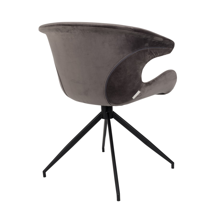 Кресло Mia серое под бархат Zuiver 1200150 - Вид №8