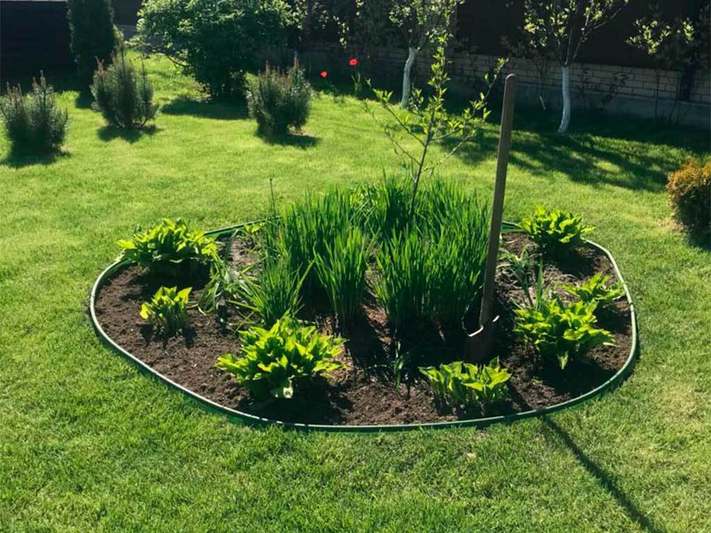 Садовый бордюр "Канта PRO", оливковый ГеоПластБорд GPBST-39 - Вид №9