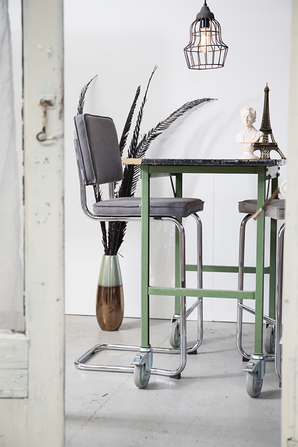 Стул барный Ridge Kink Vintage синий Zuiver 1500031 - Вид №2