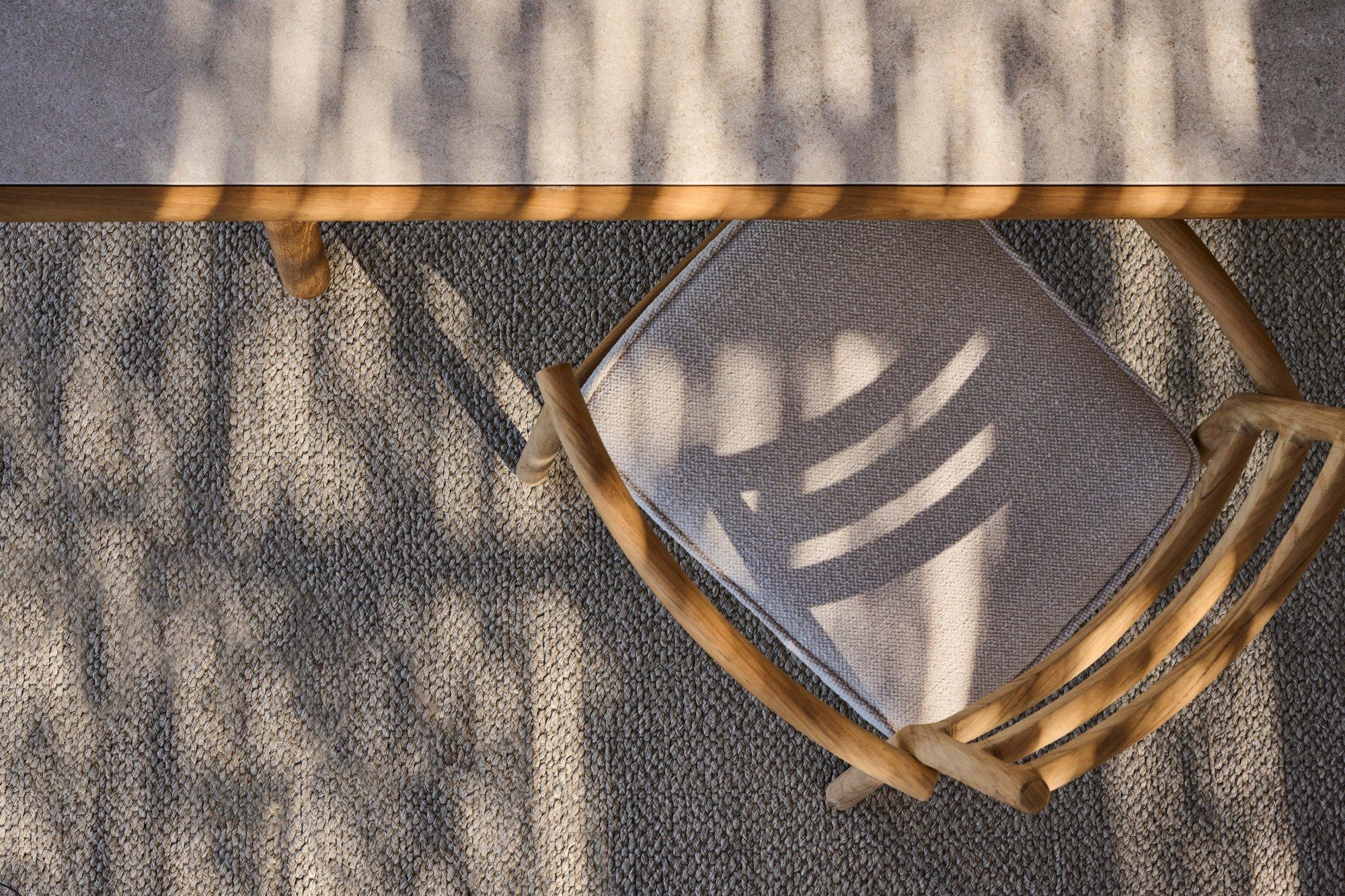 Прямоугольный стол из тикового дерева с керамической столешницей TRIBÙ Ukiyo ARCH-00084042 - Вид №5