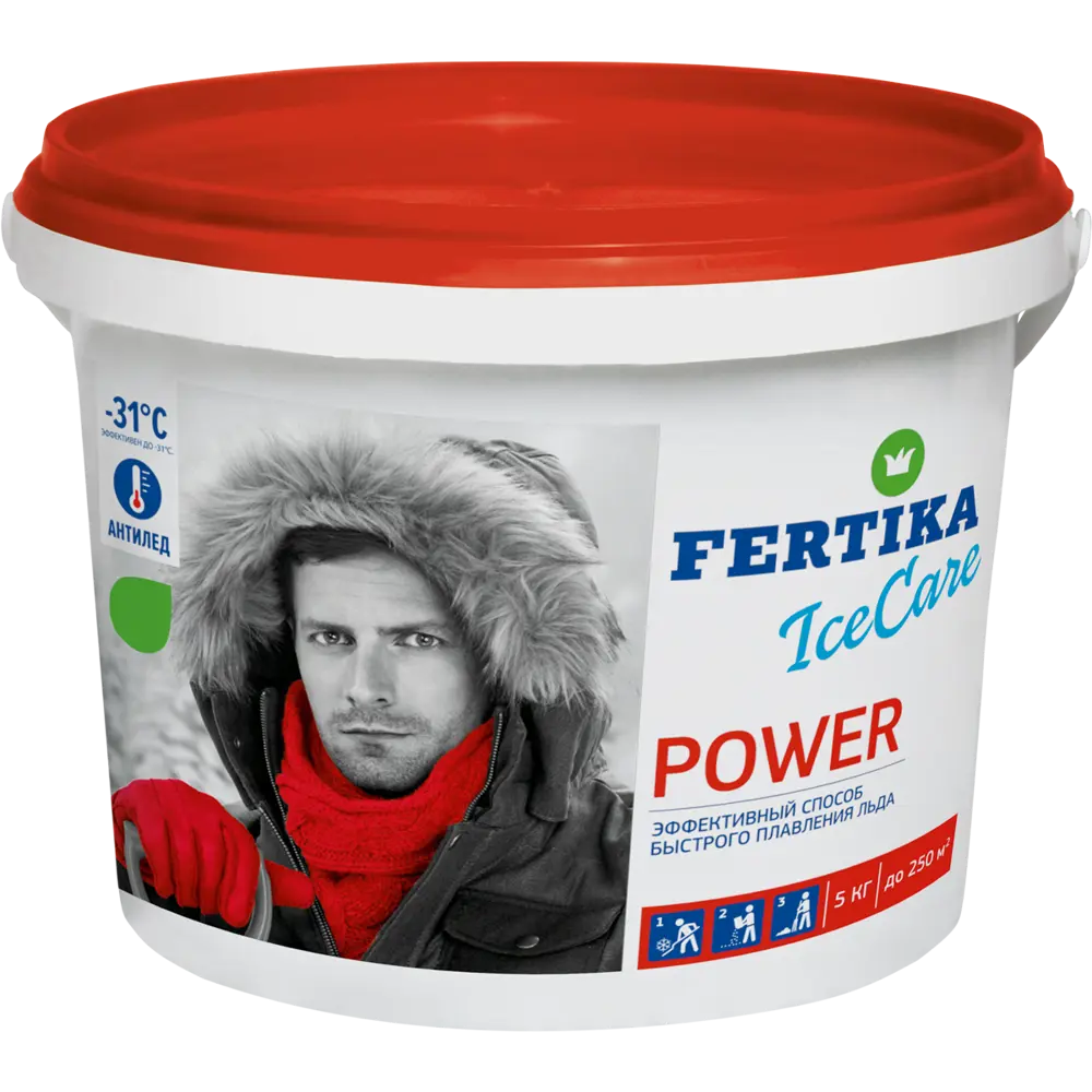 Противогололёдное средство Фертика Ice Care Power 5 кг FERTIKA STLM-2171362