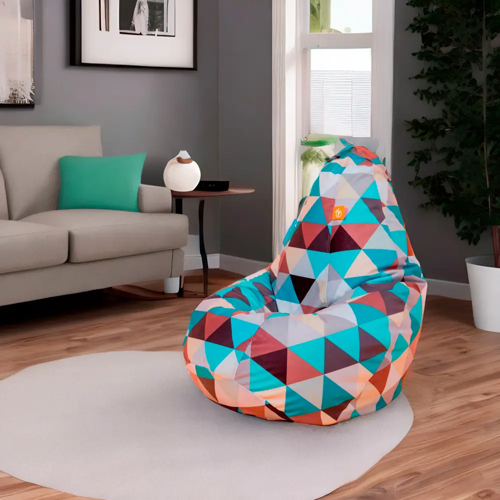 Кресло-груша Оксфорд XL принт ромбы Santreyd STLM-2156218 - Вид №2