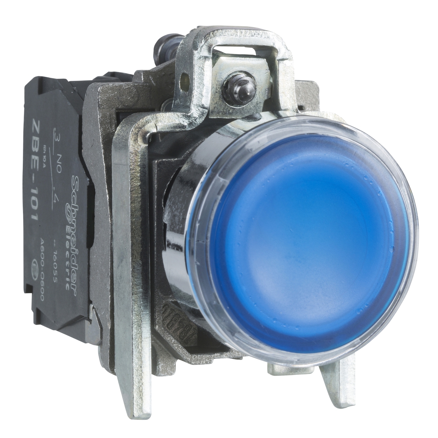 XB4BW36B5 Кнопка Harmony 22 мм, 24В, IP66, Синий Schneider Electric Кнопки и лампочки 