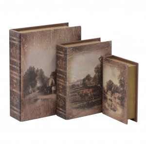 3870929.0019 шкатулка-книга, набор из 3шт TO4ROOMS