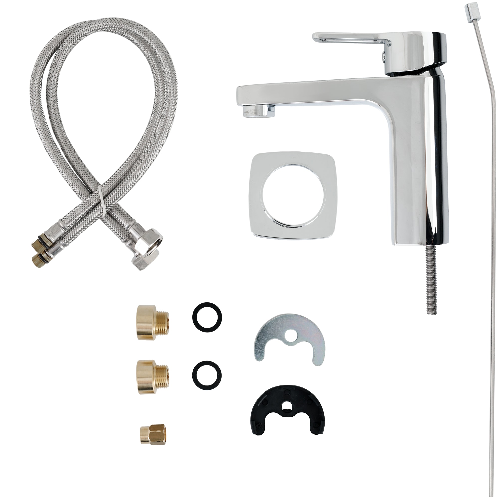 82425517 Смеситель для раковины Vidima Hipe однорычажный цвет хром Hype Santreyd  - Вид №2