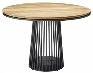 solpuri Круглый садовый стол из тика Grid