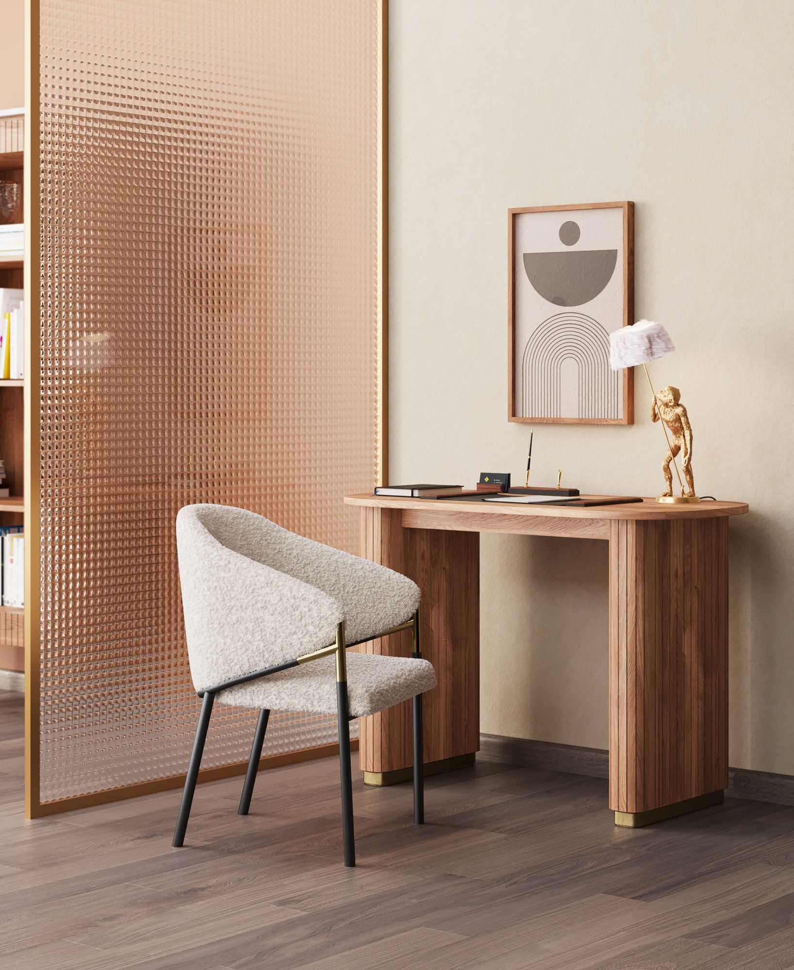 Письменный стол из массива дерева KARE Design Grace ARCH-00085341 - Вид №3