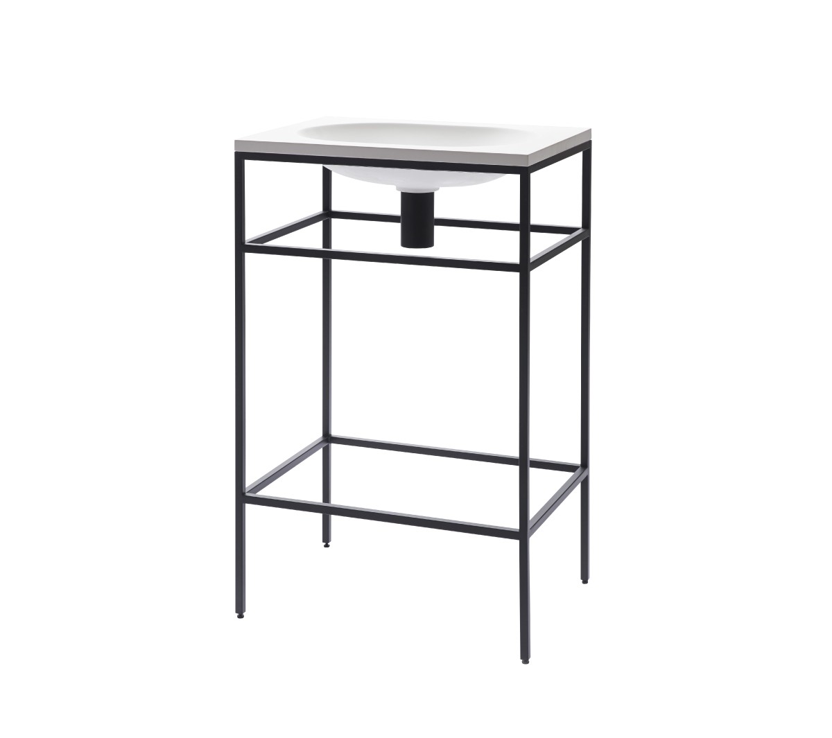 COMP-gl1-ss Напольная раковина стоящая прямоугольная Ex.T Frame