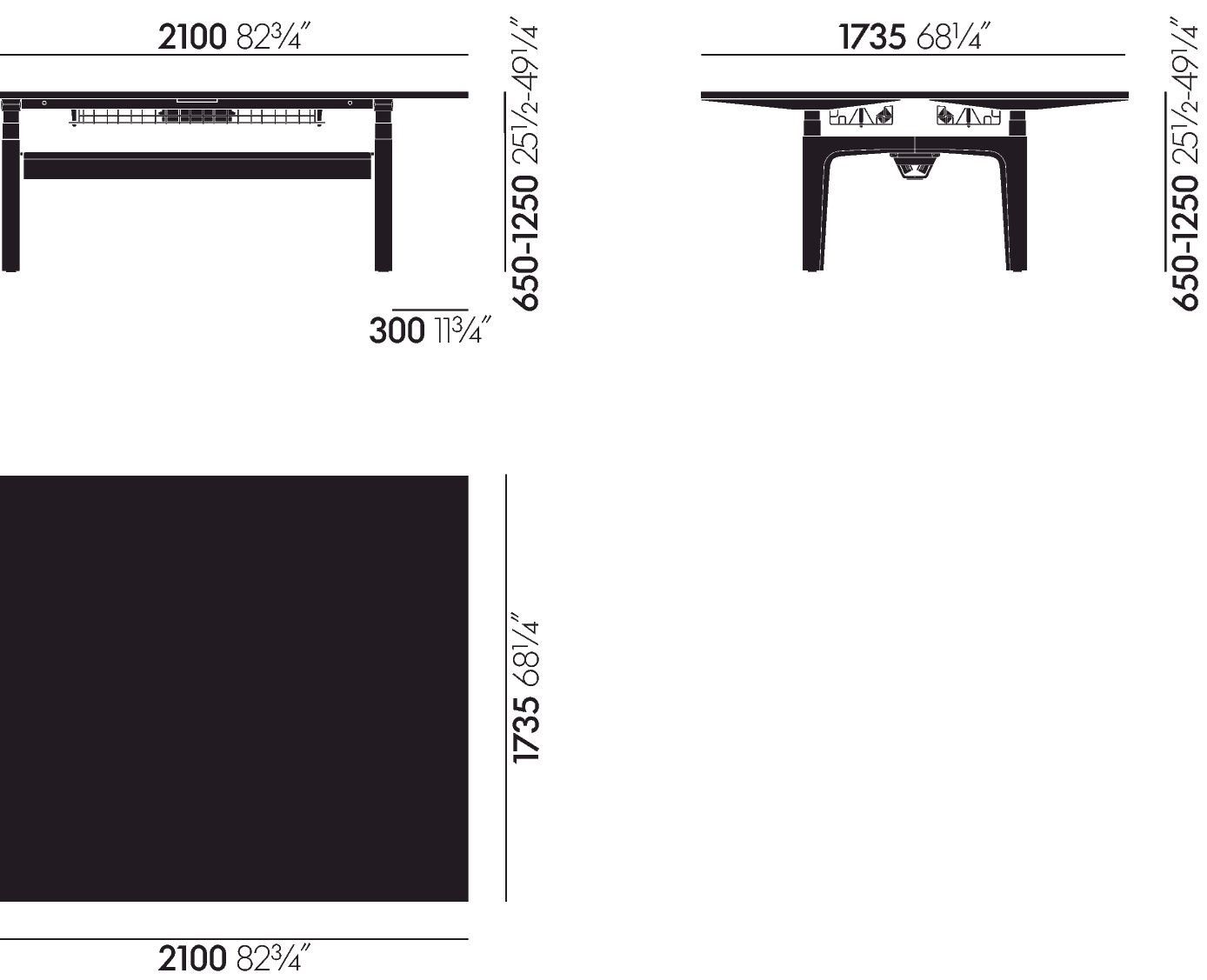 Множественный прямоугольный стол VITRA CDS ARCH-00096468 - Вид №108