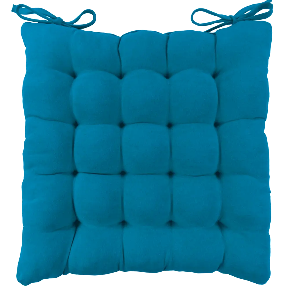 Сидушка Linen Way 38x38x6 см цвет бирюза STLM-2085919