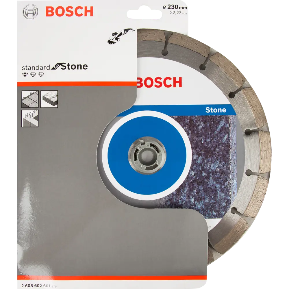 Диск алмазный по бетону и кирпичу Bosch Professional for Stone 2608602601 сегментный 230x22.2x1.8 мм 82136714 STLM-2125022  - Вид №2