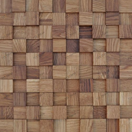Мозаика и 3D панели из дерева Tarsi 3D 3d 1.0.2.0 Дуб Селект 3д (мозаика панели), гладкая (3Д (мозаика панели), Гладкая) 300х300 мм 1401100053